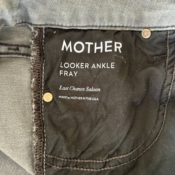 Mother Looker Ankle Fray Stretch Jeans - Picture 2 of 5